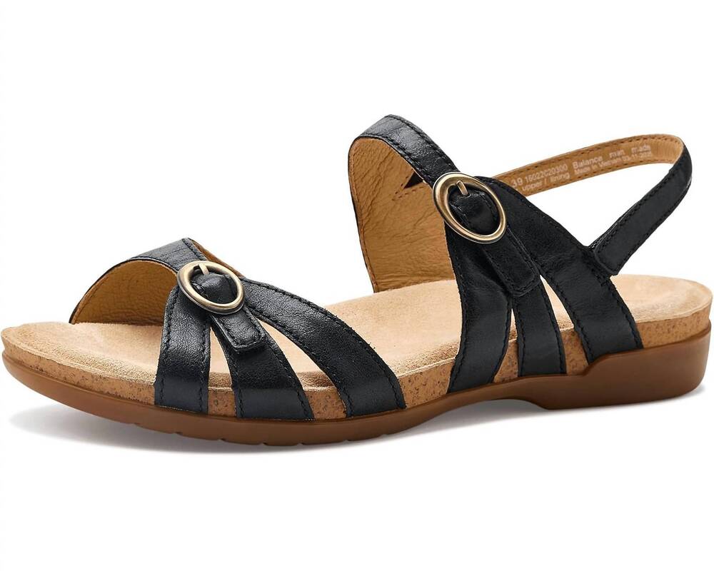 NEW DANSKO women's ruthie strappy sandals in black